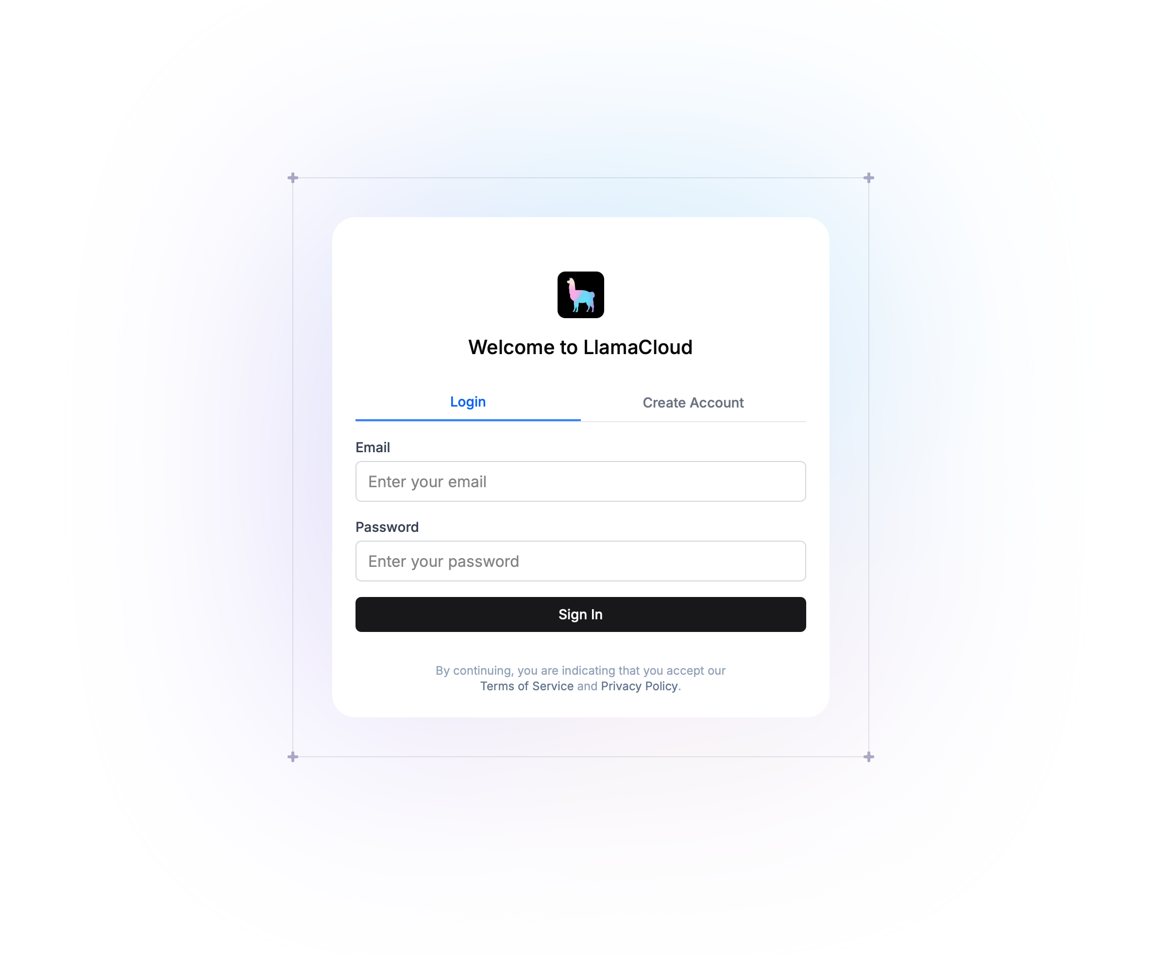 LlamaCloud Basic Auth Configuration