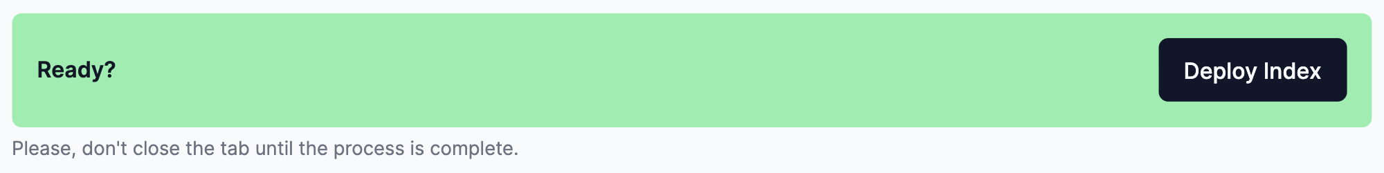 deploy index