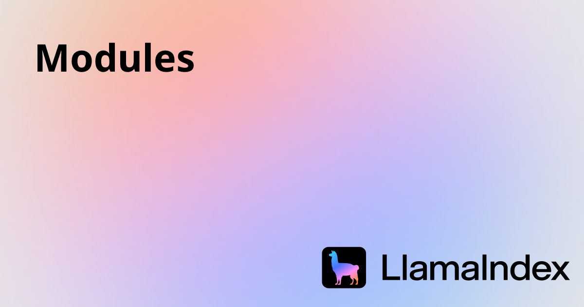 Modules | Developer Documentation
