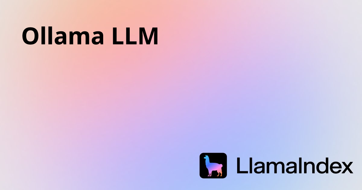 For Loop In Python Pattern Example Programs Ollama LLM | Developer Documentation