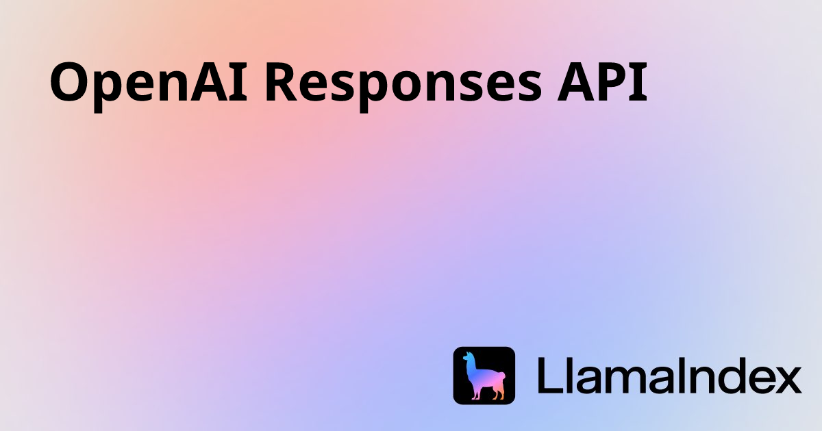 OpenAI Responses API | Developer Documentation
