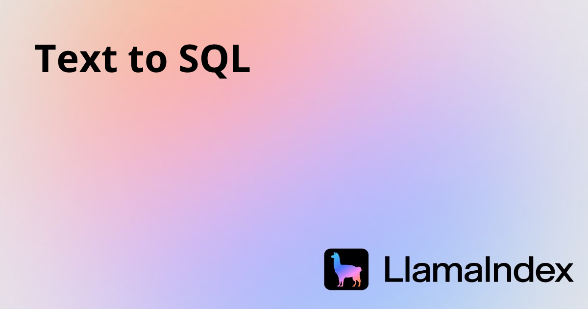 Text to SQL | Developer Documentation