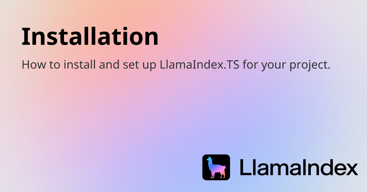 Installation | Developer Documentation