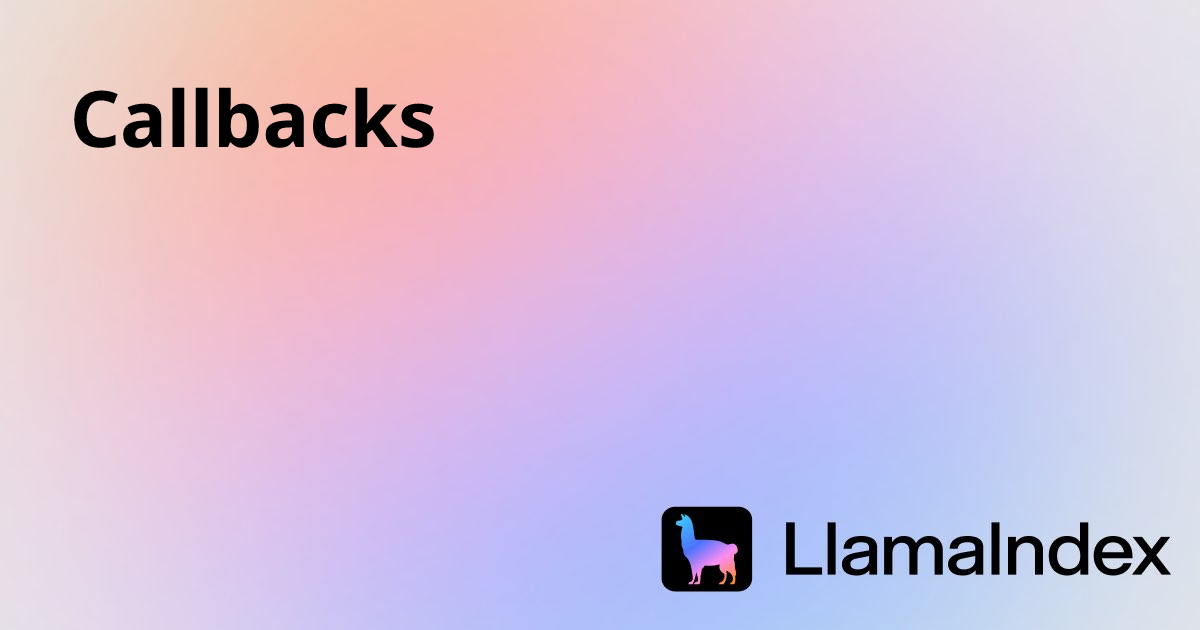 Callbacks | Developer Documentation