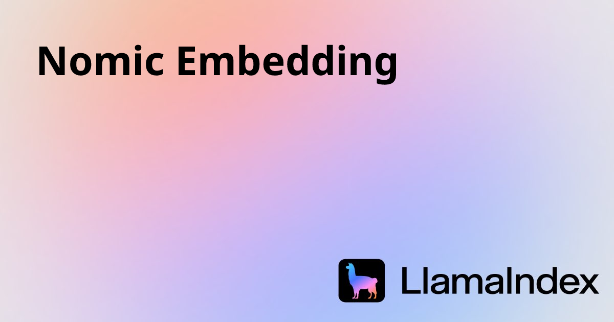 Nomic Embedding | Developer Documentation