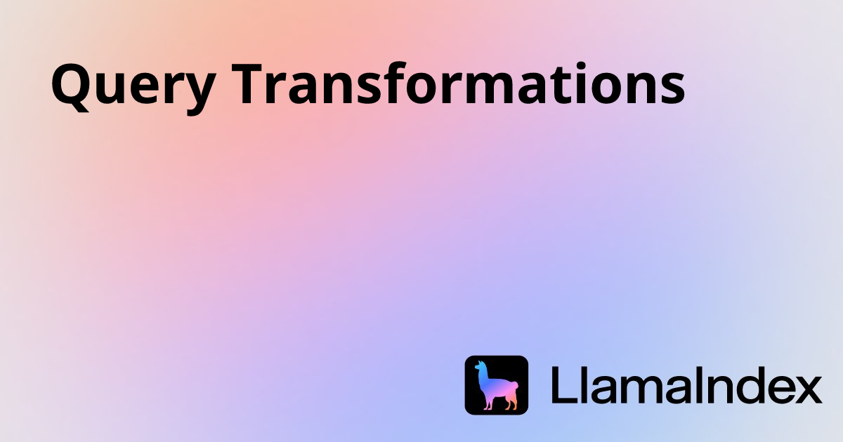 For Loop In Python Pattern Example Programs Query Transformations | Developer Documentation