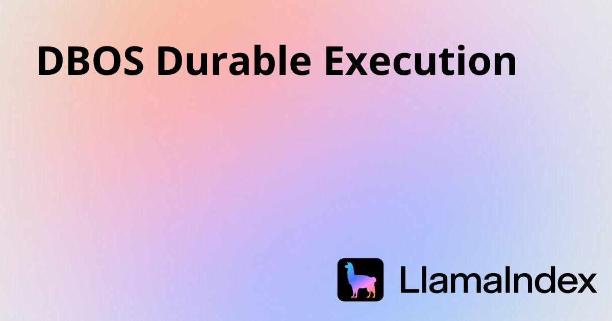 DBOS Durable Execution | Developer Documentation