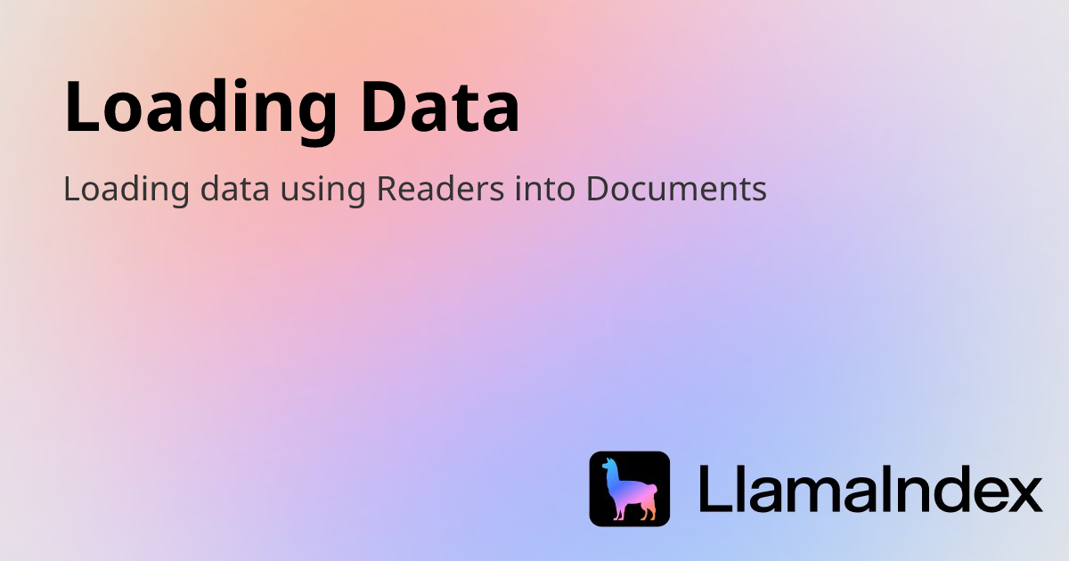 Loading Data | Developer Documentation
