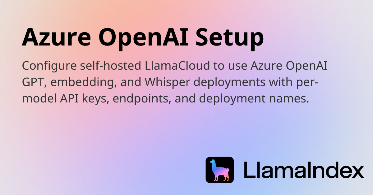 Azure OpenAI Setup | Developer Documentation