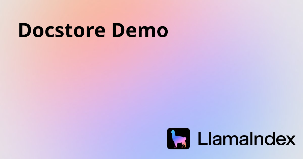 Docstore Demo | Developer Documentation