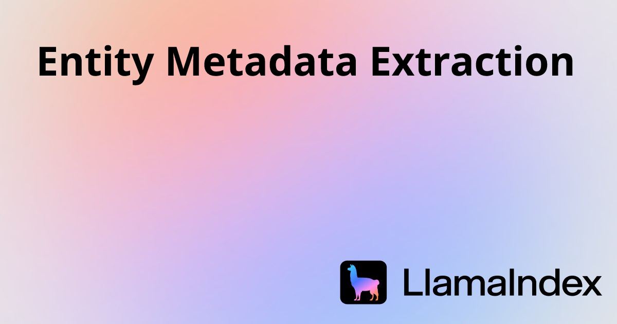 Entity Metadata Extraction | Developer Documentation