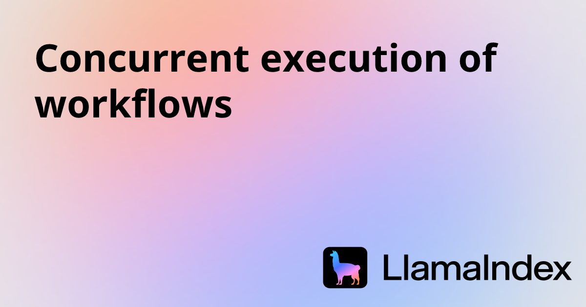 Concurrent execution of workflows | Developer Documentation