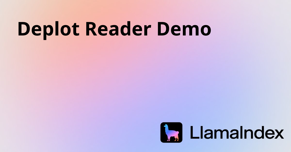 Deplot Reader Demo | Developer Documentation