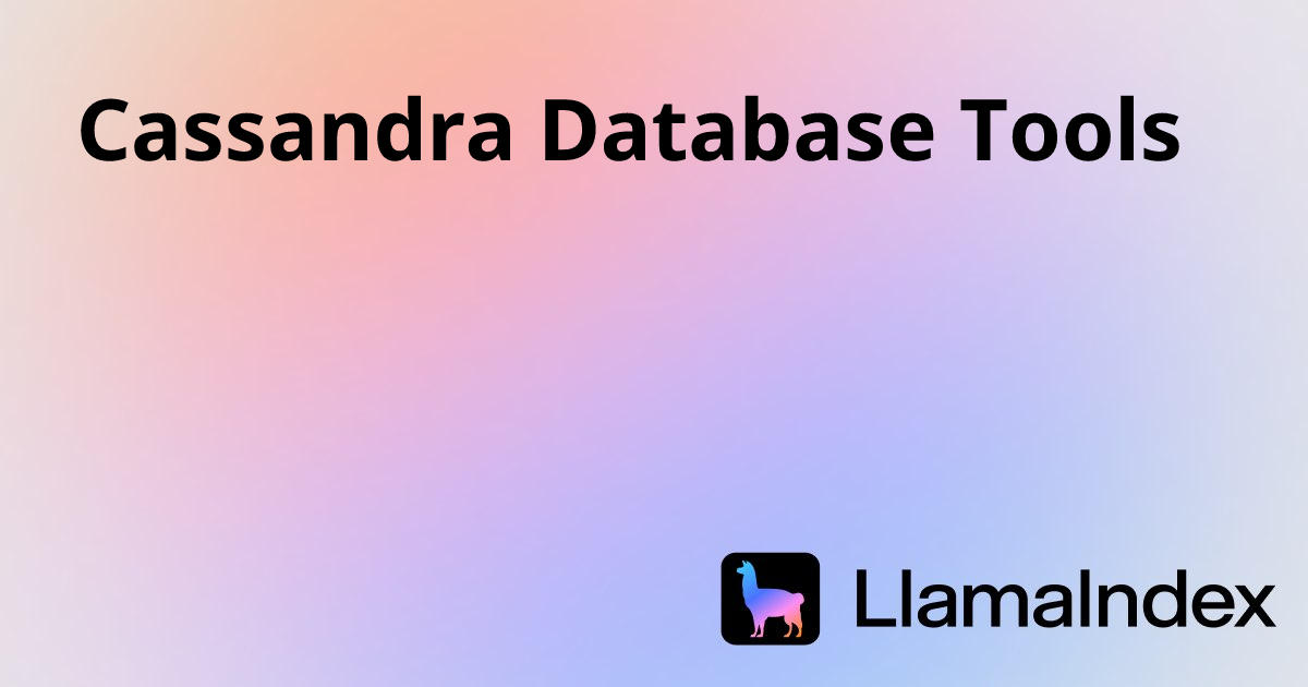 Cassandra Database Tools | Developer Documentation