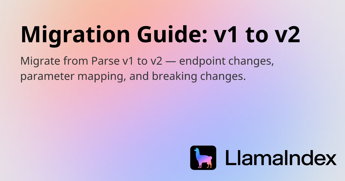 Migration Guide: v1 to v2 | Developer Documentation