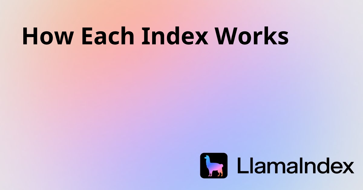 How Each Index Works | Developer Documentation