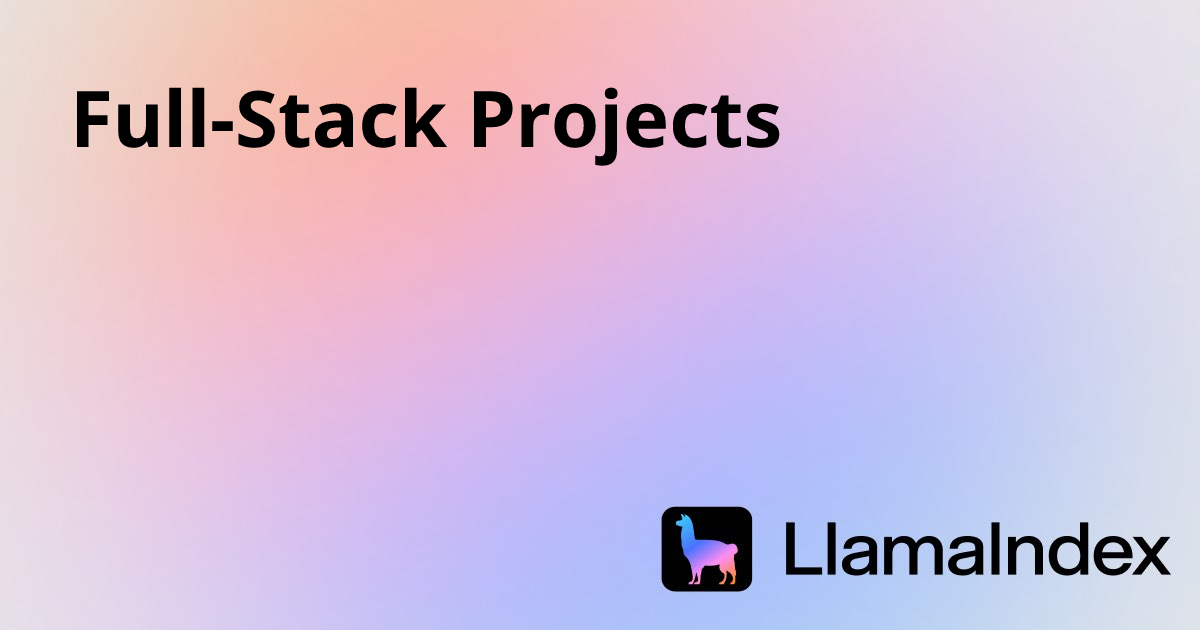 Full-Stack Projects | Developer Documentation